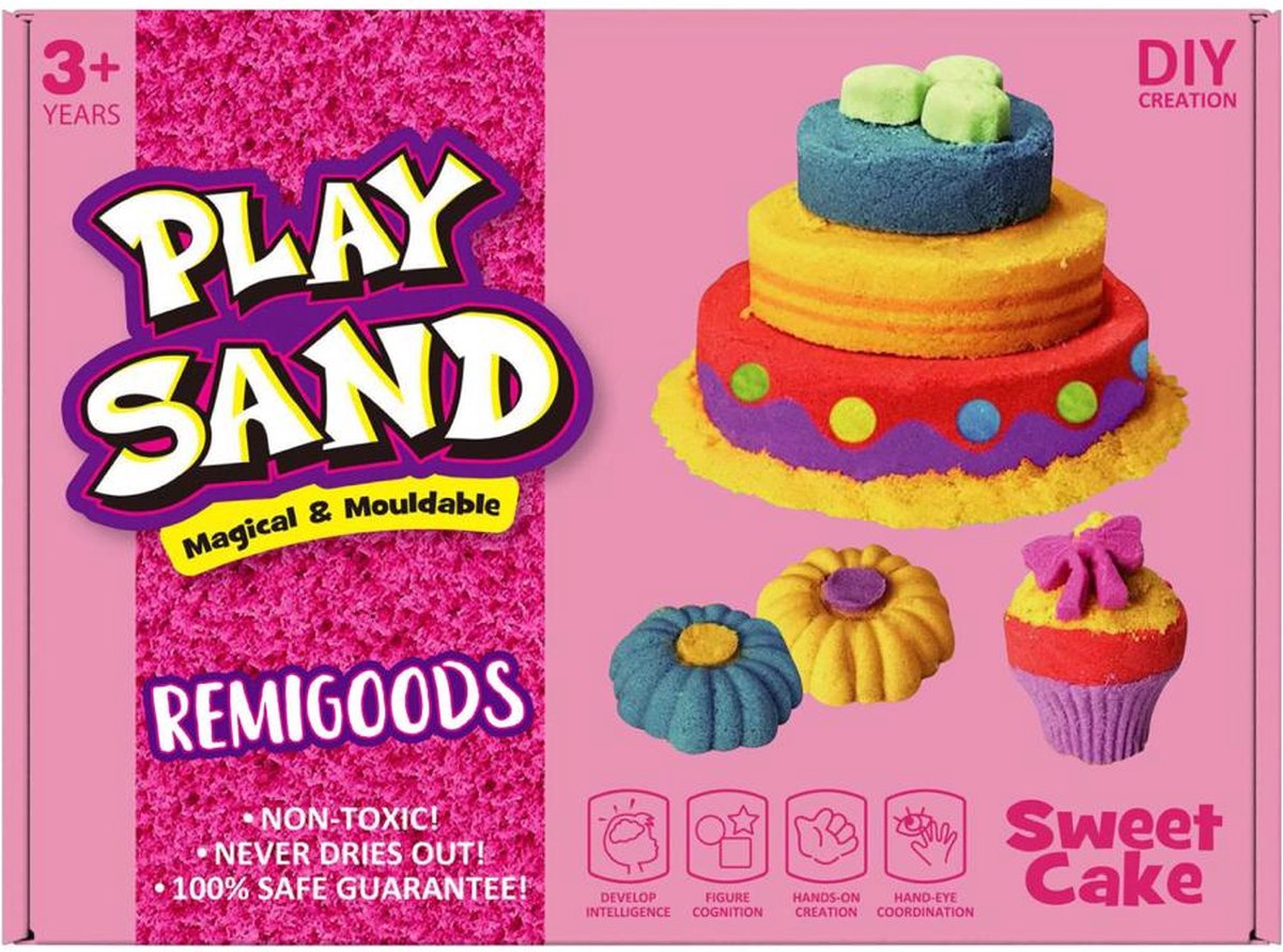 RemiGoods Kinetisch zand - Speelzand - Play Sand - 750 Gram - Delicious Hamburger