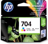 HP 704 - Inkcartridge / Geel / Cyaan / Magenta