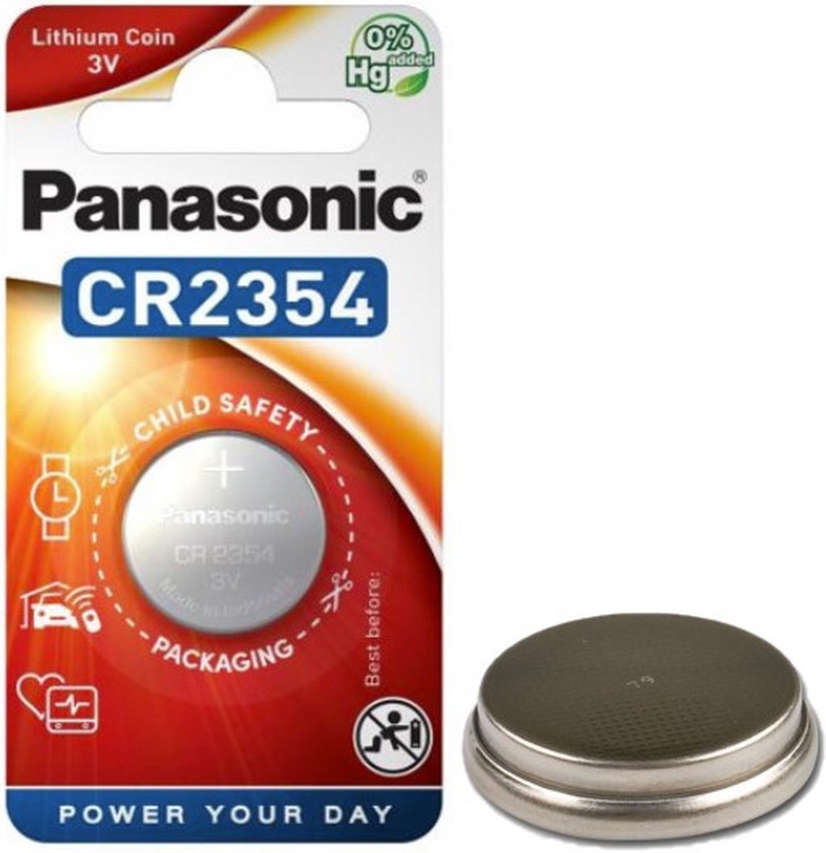 Panasonic CR2354 3V Lithium knoopcel batterij 120 stuks