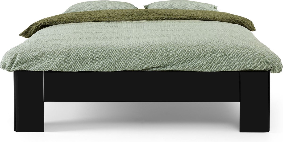 B Bright Fresh 450 Bed 180 x 220 cm - Bedframe Zwart - Bedombouw - Instaphoogte: 45cm - Tweepersoonsbedden