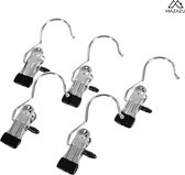 MIRA Home - Clip Hooks - Boot Hangers - Argent - Métal - 50pcs