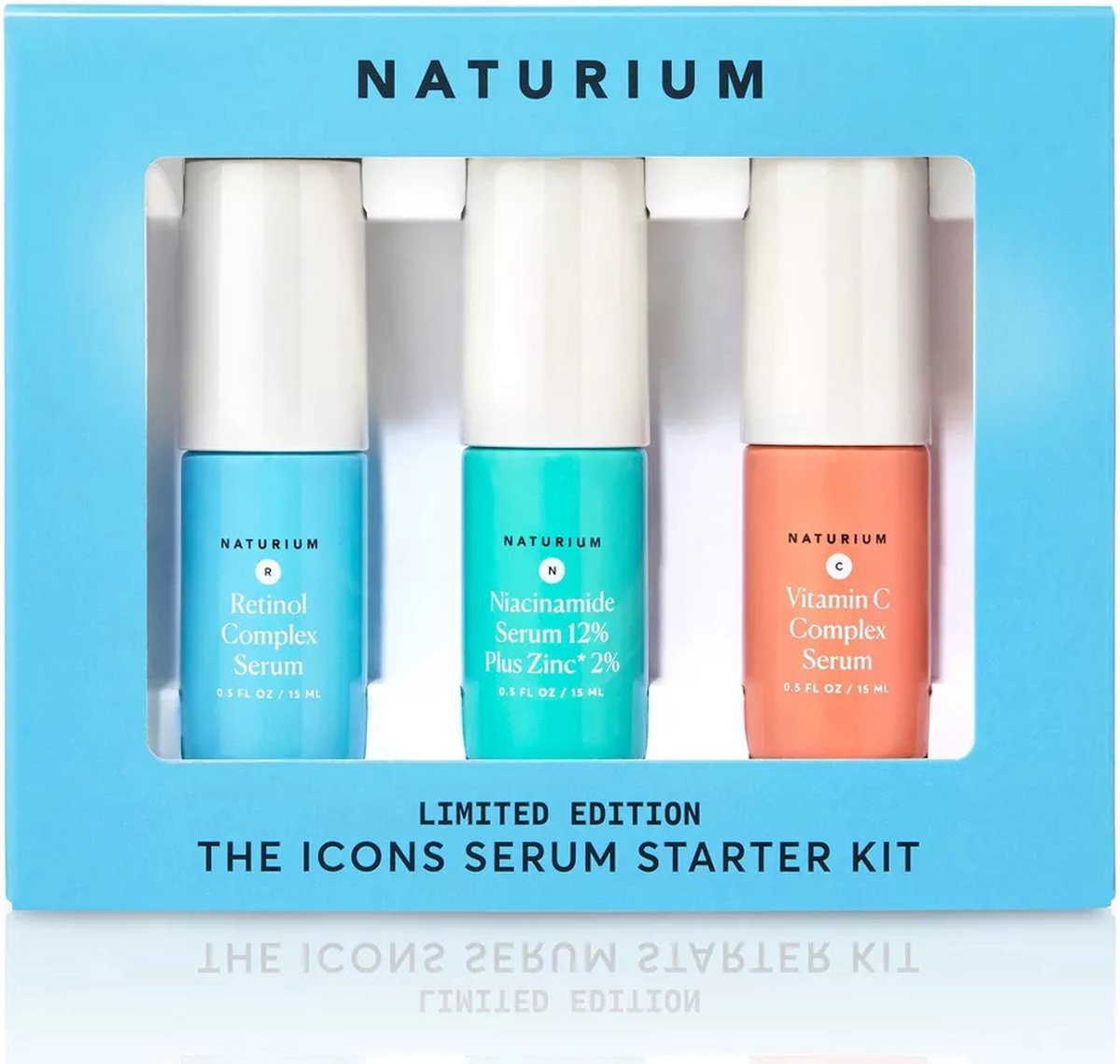 Goedkoopste Naturium - Icons Serium Starter Holiday 23' Skincare Gift Set - 3 stuks - Veganistisch en Glutenvrij - Cadeau - Kerst - Feestdagen
