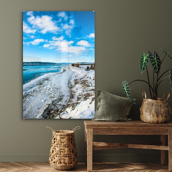 Littoral au parc national Forillon au Québec Plexiglas 80x120 cm - Tirage photo sur Glas (décoration murale plexiglas)
