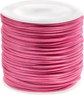 Satijnkoord (1 mm) Candy Pink (30 Meter)