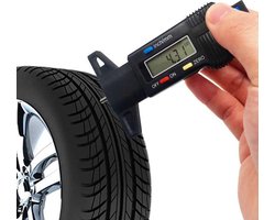 Jumada's - Digitale Bandprofielmeter LED I Banden Dieptemeter I Gereedschap Meten Bandprofiel I Diktemeter I Bandenprofielmeter