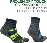 Norfolk - Hardlopen - Prolen Dry Touch Sportsokken Heren - Hardloopsokken - 2 paar - Maat 39-42 - Blauw/Lime - CougarPro