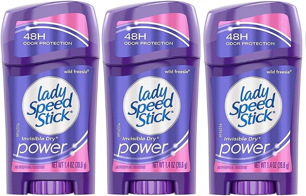 Goedkoopste Lady Speed Stick Invisible Dry Powder Wild Freesia Deodorant Vrouw - Antiperspirant Deodorant Stick - 3 x 40g