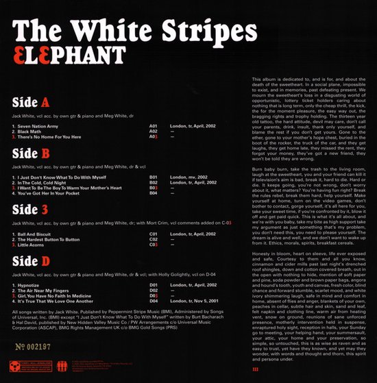 White Stripes - Elephant (LP)