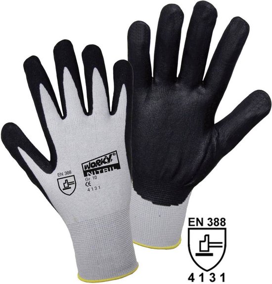 PAIRE DE GANTS DE PROTECTION - NYLON/LATEX