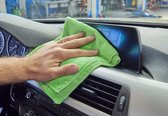 Wizzy, 4 doeken, 100% microvezel, auto-reinigingsset, ideaal voor het reinigen van alle oppervlakken van de auto, geschikt voor droog en nat, verwijdert vuil en stof