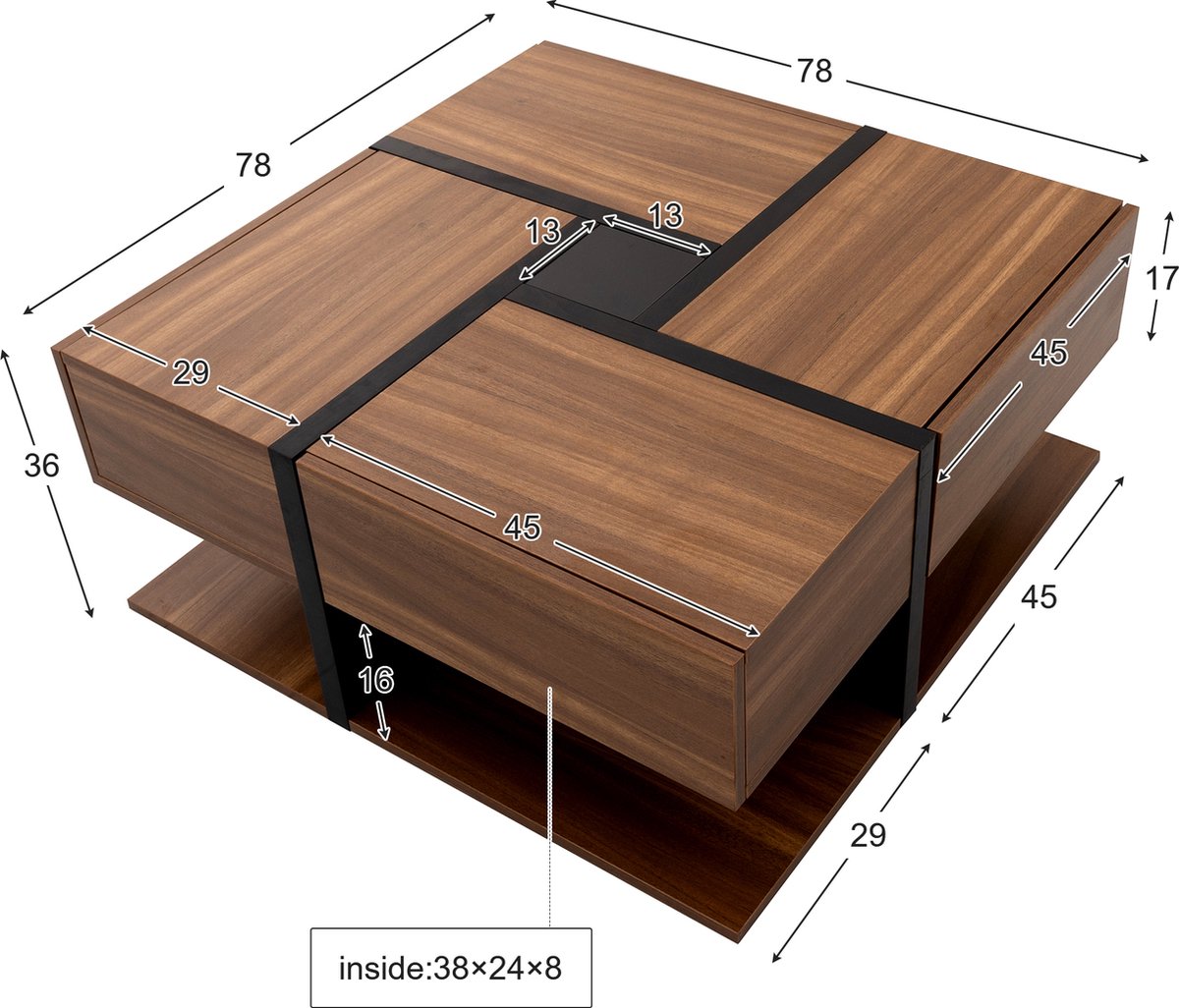 Witte Salontafel met een breedte van 100 tot 125 cm kopen? Kijk snel