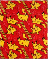 Couverture/couverture Pokémon Pikachu Rouge 120x150 cm OEKO-TEX