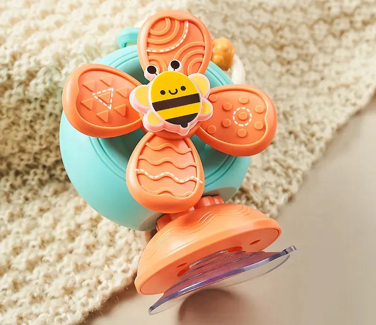 3 Pièces Spinner Jouets Tournant Bébé Bain Animaux Mignons Jouets S