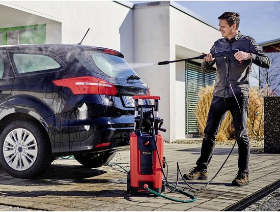 Einhell Elektrische Hogedrukreiniger TC-HP 170 - 2300 W - Max. 170 bar - 420 l/u - Incl. 10m hogedrukslang, pistool, lans, diverse sproeiers, borstel, schuimsproeier en terrasreiniger met reservoir van Einhell — afbeelding 3