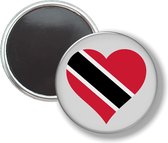 Button Met Magneet - Hart Vlag Trinidad - NIET VOOR KLEDING
