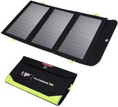 Panneau solaire portable VECO avec batterie - Panneau solaire pliable avec batterie externe intégrée 10 000 mAh - Panneau solaire portable avec 18 mois de garantie - Dual port USB-A et USB-C - 695 grammes