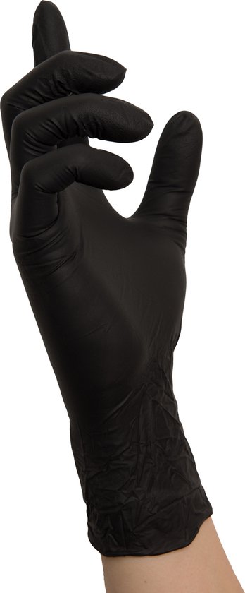 Nitras 8320 Nitril Handschoenen zwart 100 stuks maat M | bol