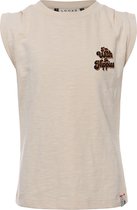 Meisjes t-shirt - Perzik cream