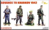 1:35 Dragon 6656 Advance to Kharkov - 1942 - Figures Plastic Modelbouwpakket
