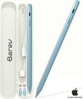 Barev Stylus Pen blauw - Alternatief Apple Pencil - Geschikt alleen voor iPads vanaf 2018 - Styluspen - Magnetisch opladen - Handdetectie - 2 Extra Punten - Tot 12 Uur Werktijd