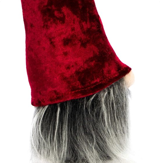 Nain Avec Nez Et Barbe - Nain Scandinave Avec Chapeau Pointu - Père Noël Suédois à