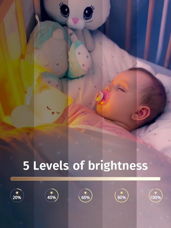 Veilleuse enfants, lampe de chevet en Silicone en forme de canard mignon  pour chambre d'enfant, commande tactile - Rechargeable, à intensité variable