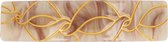 Haarspeld Marmer Goud Patroon 9cm Licht Bruin Patentspeld French Barrette Haarklem Haarclip Haar Klem Hair Clip