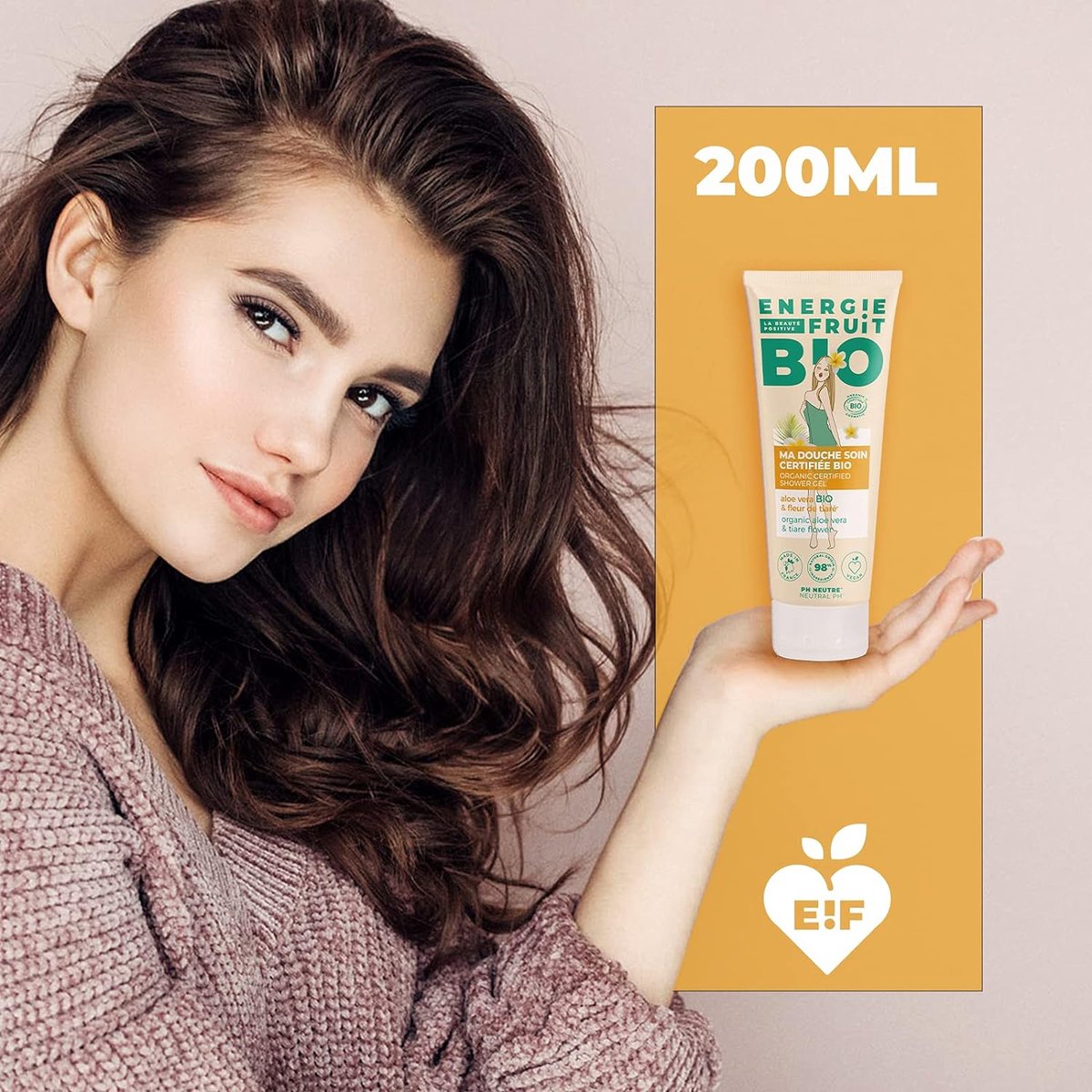 ENERGIE FRUIT | Gel Douche pH Neutre | Certifié BIO par Ecocert | Fleur de Tiaré & Aloe Vera | Vegan | 200ml Visiter la boutique Energie Fruit