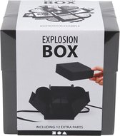 Explosion box creotime 12x12x12cm zwart - 4 stuks
