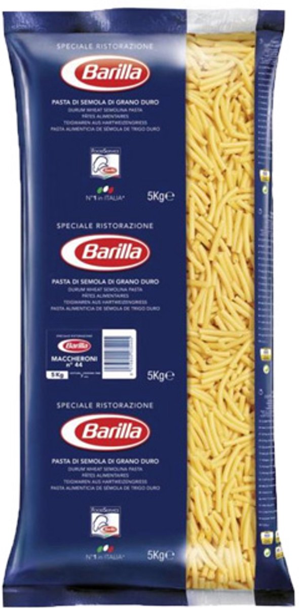 Barilla - Maccheroni Nº 44 - 5 kg