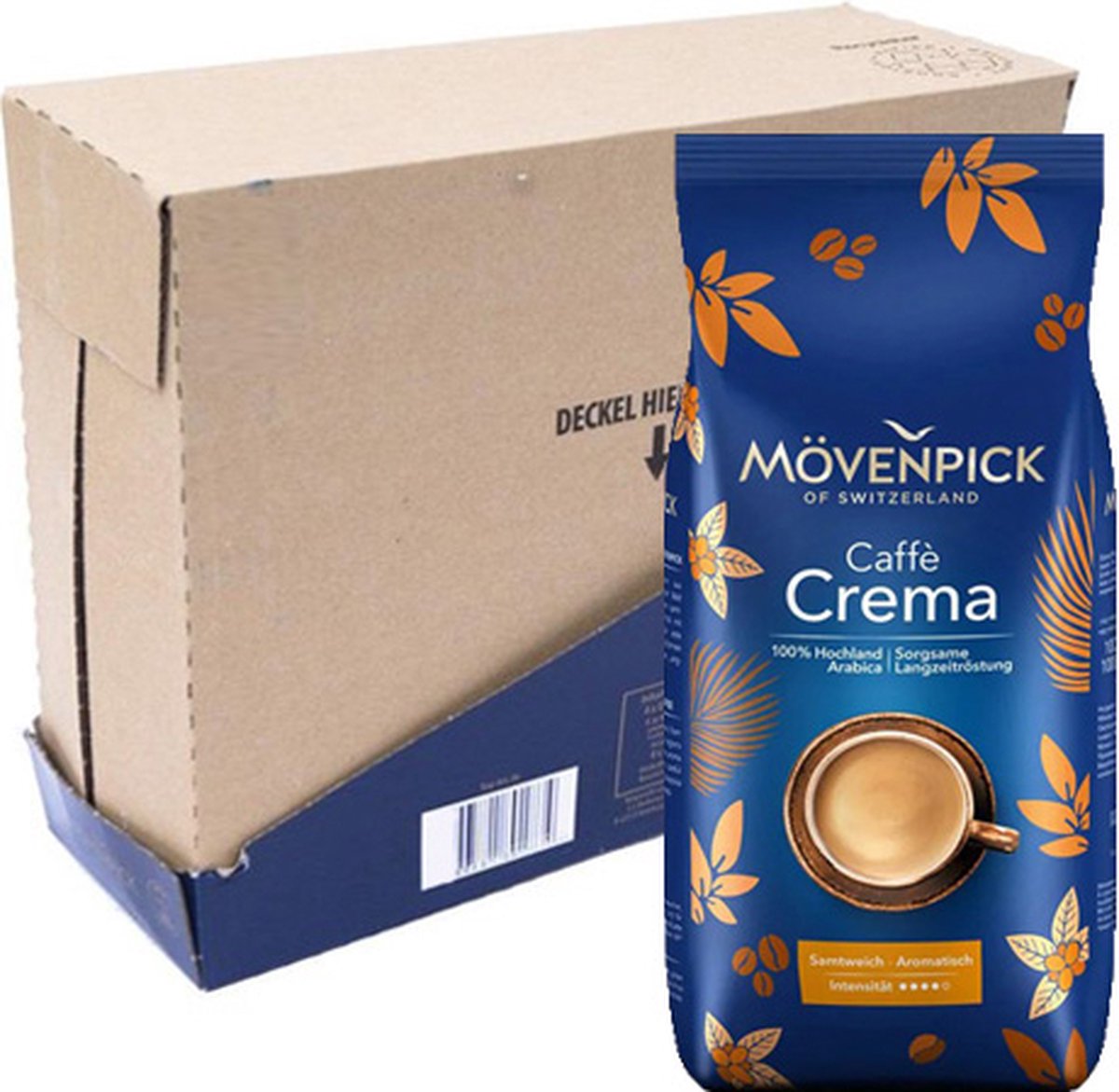 Goedkoopste Mövenpick Caffè Crema Koffiebonen - 4 x 1 kg