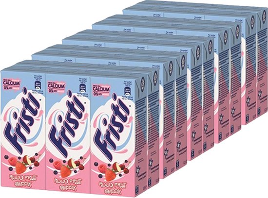 Foto: Fristi drinkyoghurt rood fruit mini 5 x 6 x 200 ml voordeelverpakking