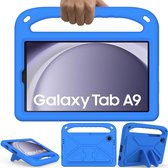 Geschikt voor Samsung Galaxy Tab A9 Kinderhoesje met handvat - Blauw