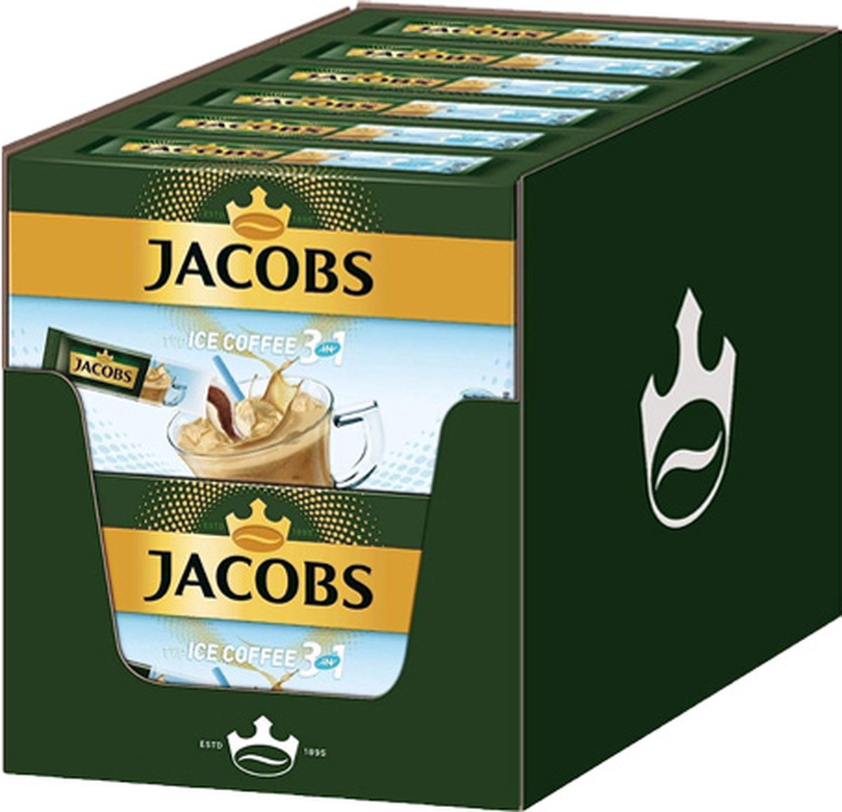 Jacobs - Ice Coffee 3in1 Sticks Oploskoffie - 12x 10 sticks