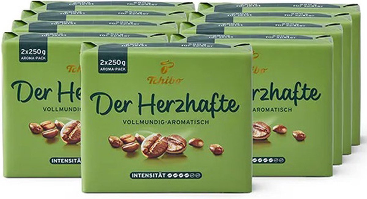 Goedkoopste Tchibo - Der Herzhafte Gemalen koffie - 9x 500g (2x 250g