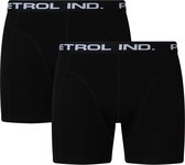 Petrol Industries - Heren Boxershorts Effen Petrol Logo - Zwart - Maat M