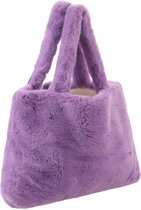 Tas Dames - Fluffy Shopper - 45x33x11 cm - Paars