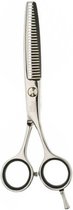 Belux Surgical Instruments / Professionele uitdunschaar - Efileerschaar - Rechtshandig - Uitdun kappersschaar - RVS - Knipschaar - Voor het knippen van haar - 19 cm - Kapperschaar - Zilver