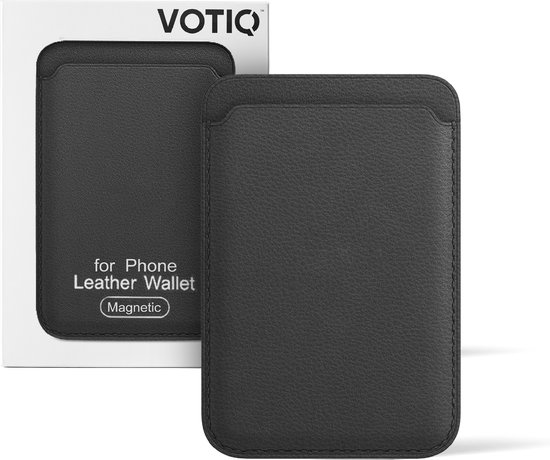 VOTIQ® Wallet geschikt voor MagSafe iPhone Apple 12/13/14/15 MINI/MAX/PRO/PLUS - Kaarthouder - Pasjeshouder Portemonnee - Zwart