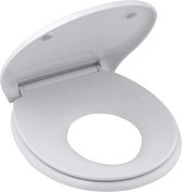 High-end Duroplast WC-bril voor gezinnen met kinderen, softclosemechanisme, wc-deksel, wc-bril afneembaar voor reiniging (O-vorm groot kinderzitje)