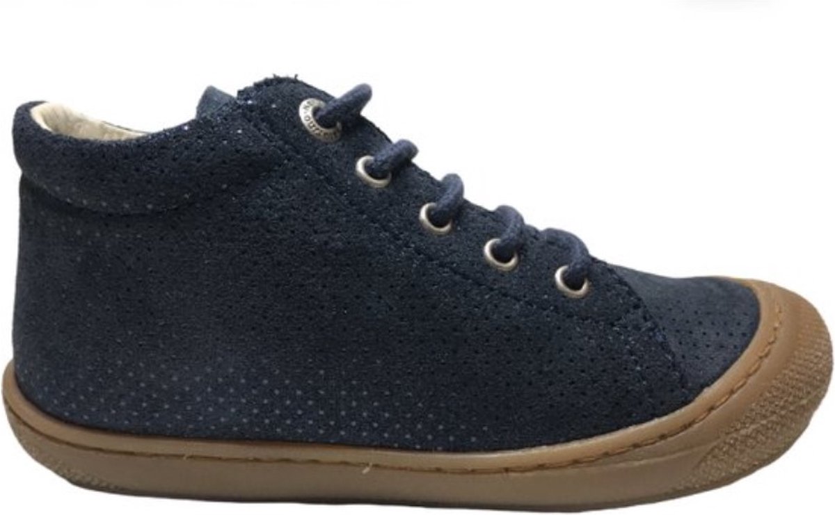 Naturino - Mt 22 - veter bumper bling bling puntjes lederen sneakers - Cocoon - navy