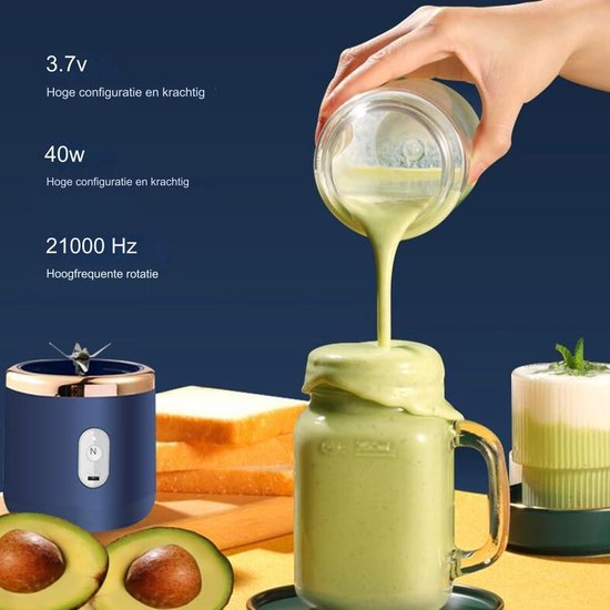 Mixeur À Jus Portatif 400ml Mixeur De Jus Portable Sans Fil Avec