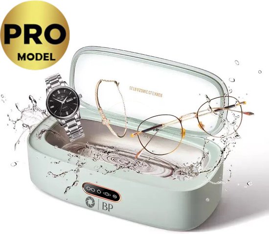 BP® Ultrasoon Reiniger Pro - Reinigingsapparaat voor Sieraden en Brillen - Ultrasone - Ultrasonic Cleaner - Nederlandse Handleiding - Groen