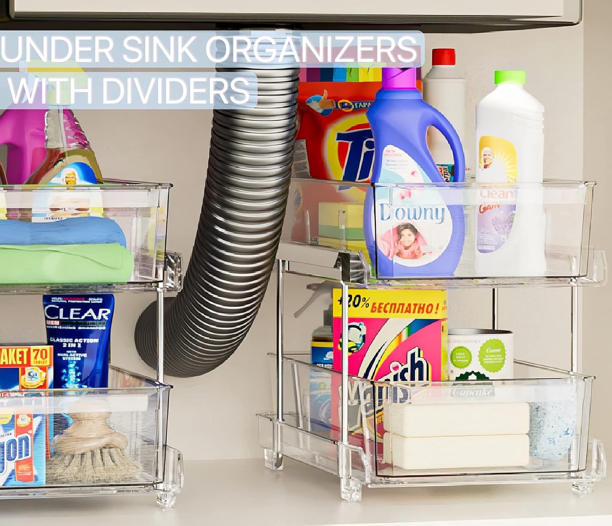 Bestekbak voor Keukenkast - Efficiënte Organizer voor Keukenladen - Antraciet, 340 x Bestekbak voor Keukenkast - Efficiënte Organizer voor Keukenladen - Antraciet, 340 x