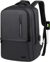 IGOODS Rugtas Laptop - Rugzak Heren - Anti-Diefstal Zakelijke Rugzak Dames - Tas met USB-oplaadpoort - 14 t/m 15,6 inch - Waterdicht - Zwart