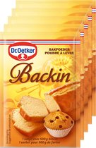 Dr. Oetker Backin Bakpoeder - Rijstmiddel voor Luchtig Gebak - 5x16 g