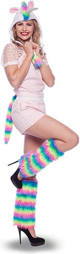 Folat - Unicorn Pet Met Staart (1 Stuks) - Carnaval - Carnaval kostuum - Carnaval accessoires