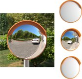 vidaXL Miroir de circulation - Extérieur - Sphérique - 30 cm - Oranje - Miroir de voiture