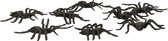 Nep spinnen/spinnetjes 6 cm - zwart - 32x stuks - Horror/griezel thema decoratie beestjes