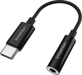 Moshion USB-C naar AUX Kabel - 8.6 centimeter - 3.5mm Jack Kabel - Audio Adapter - Zwart